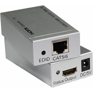 PremiumCord HDMI extender na 60m přes jeden kabel Cat5e/Cat6 - khext60-1