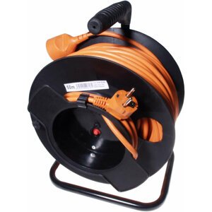 PremiumCord prodlužovací kabel 230V 50m buben, průřez vodiče 3x1,5mm2 - ppb-02-50