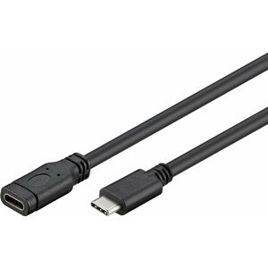 PremiumCord prodlužovací kabel USB 3.1 konektor C/male - C/female, 1m, černá - ku31mf1