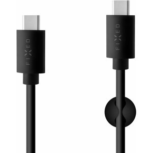 FIXED datový a nabíjecí USB-C kabel s konektorem USB-C, 15W, černá - FIXD-CC-BK