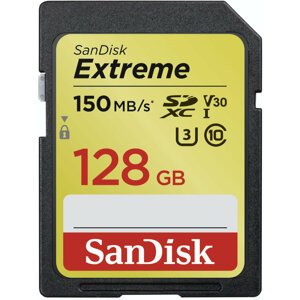 SanDisk SDXC Extreme 128GB 150MB/s UHS-I U3 - SDSDXV5-128G-GNCIN