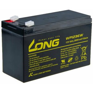 Avacom baterie Long 12V/9Ah, olověný akumulátor HighRate F2 - PBLO-12V009-F2AH