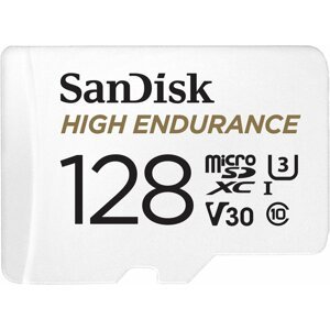 SanDisk Micro SDXC High Endurance 128GB 100MB/s UHS-I U3 + SD adaptér - SDSQQNR-128G-GN6IA