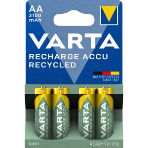 VARTA nabíjecí baterie Recycled AA 2100 mAh, 4ks - 56816101404