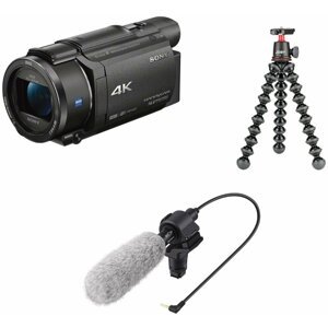 Sony FDR-AX53 vloger kit (mikrofon + stativ) - FDRAX53VGPDI.EU