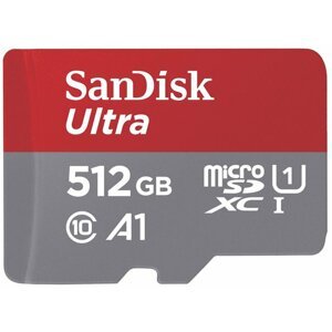 SanDisk Micro SDXC Ultra Android 512GB 100MB/s A1 UHS-I + SD adaptér - SDSQUAR-512G-GN6MA