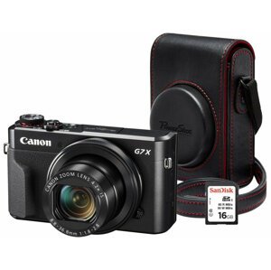 Canon PowerShot G7 X Mark II, Premium Kit, černá - 1066C013