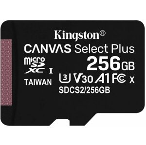 Kingston Micro SDXC Canvas Select Plus 100R 256GB 100MB/s UHS-I - SDCS2/256GBSP