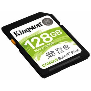 Kingston SDXC Canvas Select Plus 128GB 100MB/s UHS-I - SDS2/128GB