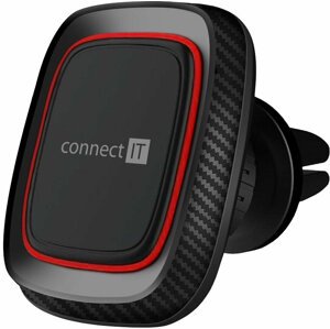 CONNECT IT InCarz 4Strong360 CARBON univerzální magnetický držák do auta, 4 magnety, červený - CMC-4045-RD