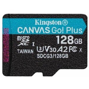 Kingston Micro SDXC Canvas Go! Plus 128GB 170MB/s UHS-I U3 + adaptér - SDCG3/128GB