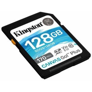Kingston SDXC Canvas Go! Plus 128GB 170MB/s UHS-I U3 - SDG3/128GB