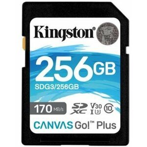 Kingston SDXC Canvas Go! Plus 256GB 170MB/s UHS-I U3 - SDG3/256GB