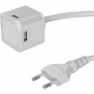 PowerCube rozbočovač USBcube Extended 4xUSB, 1.5m, bílá - 8719186010391