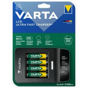 VARTA nabíječka Ultra Fast Charger+ s LCD - 57685101441