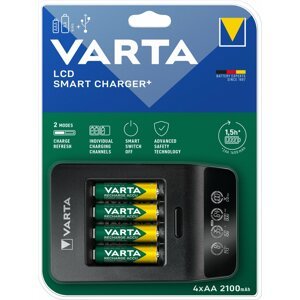 VARTA nabíječka Smart Charger+ s LCD - 57684101441