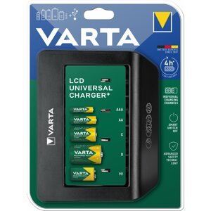 VARTA nabíječka Universal Charger+ s LCD - 57688101401