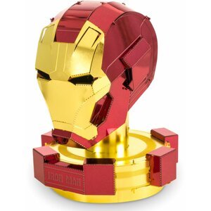 Stavebnice Metal Earth Marvel - Helmet - Iron Man, kovová - 0032309033243