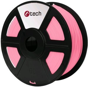 C-TECH tisková struna (filament), PLA, 1,75mm, 1kg, růžová - 3DF-PLA1.75-P