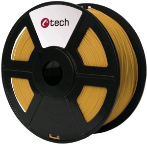 C-TECH tisková struna (filament), PLA, 1,75mm, 1kg, zlatá - 3DF-PLA1.75-GL