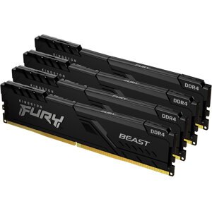 Kingston Fury Beast Black 128GB (4x32GB) DDR4 3600 CL18 - KF436C18BBK4/128