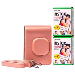 Fujifilm Instax pouzdro Mini Liplay, růžová + 2x instax mini film - 70100153088