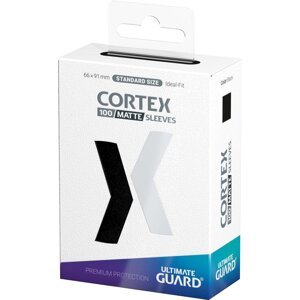 Ochranné obaly na karty Ultimate Guard - Cortex Sleeves Standard Size Matte, černá, 100 ks (66x91) - 04056133018555