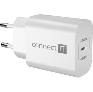 CONNECT IT síťový adaptér Voyager2, USB-C, PD 25W, bílá - CWC-2070-WH