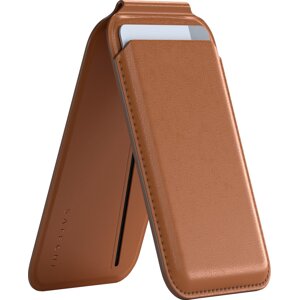 Satechi magnetický stojánek / peněženka Vegan-Leather pro Apple iPhone 12/13/14/15 (všechny modely), - ST-VLWN