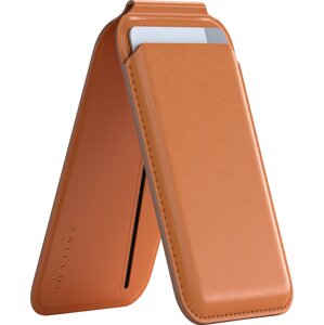 Satechi Vegan-Leather Magnetic Wallet Stand (iPhone 12/13/14/15 all models) , oranžová - ST-VLWO