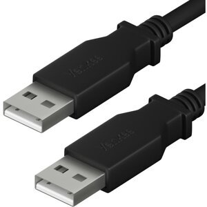 YENKEE kabel YCU 012 BK USB-A - USB-A , propojovací, USB 2.0, 1.5m, černá - 37000023