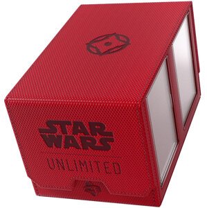 Krabička na karty Gamegenic - Star Wars: Unlimited Double Deck Pod, červená - 04251715413852