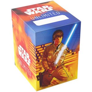 Krabička na karty Gamegenic - Star Wars: Unlimited Soft Crate, Luke/Vader - 04251715413906