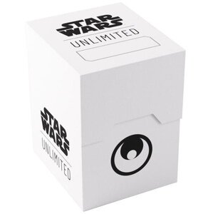 Krabička na karty Gamegenic - Star Wars: Unlimited Soft Crate, bílá/černá - 04251715413937