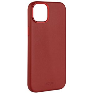 FIXED kožený zadní kryt MagLeather s podporou Magsafe pro Apple iPhone 13, červená - FIXLM-723-RD