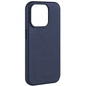 FIXED kožený zadní kryt MagLeather s podporou Magsafe pro Apple iPhone 13 Pro, modrá - FIXLM-793-BL