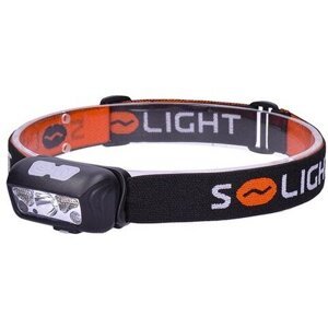 Solight LED čelová svítilna, 150 + 100lm, bílé a červené světlo, nabíjecí Li-Ion - WN40