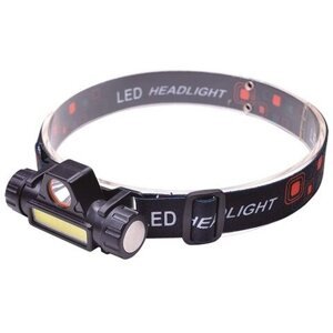 Solight LED čelová svítilna, 3W + COB,150 + 60lm, nabíjecí Li-Ion - WN32