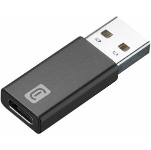 CellularLine redukce USB-C - USB 3.0, F/M, nabíjecí, datová, černá - USBCADAPTERTOUSBK