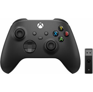 Xbox Series Bezdrátový ovladač, černý + bezdrátový adaptér - 1VA-00002