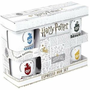Hrnek Harry Potter - Quidditch Espresso Sada - 4 ks - 5028486418909
