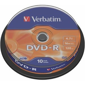 Verbatim DVD-R General 16x 4,7GB spindl 10ks - 43523
