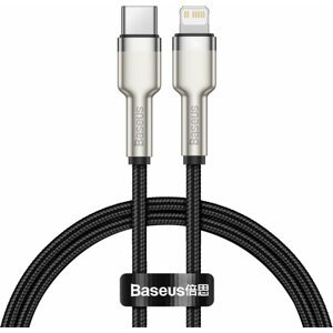 BASEUS kabel Cafule Series, USB-C - Lightning, M/M, nabíjecí, datový, 20W, 0.25m, černá - CATLJK-01
