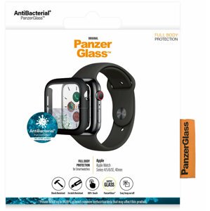PanzerGlass ochrana obrazovky pro Apple Watch 4/5/6/SE, 40mm, Full Body, černá - 3640