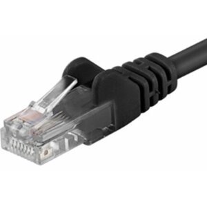 PremiumCord Patch kabel UTP RJ45-RJ45 level 5e, 7m, černá - sputp070C