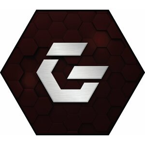 CZC.Gaming Dungeon, podložka pod židli, černá/červená - CZCGA005R