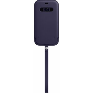 Apple kožený návlek s MagSafe pro iPhone 12 Pro Max, tmavě fialová - MK0D3ZM/A
