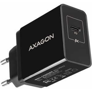 AXAGON síťová nabíječka , USB-C PD3.0, 22W, černá - ACU-PD22