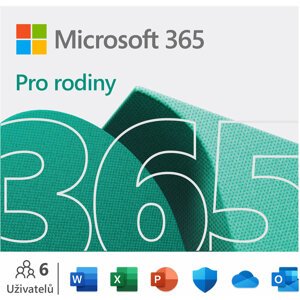 Microsoft 365 pro rodiny 1 rok - 6GQ-01550