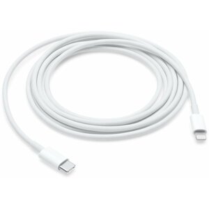 Apple kabel USB-C - Lightning, nabíjecí, datový, 2m, bílá - MQGH2ZM/A